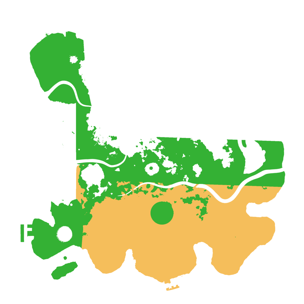 Biome Rust Map: Procedural Map, Size: 3500, Seed: 1212360