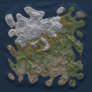 Thumbnail Rust Map: Procedural Map, Size: 3900, Seed: 95073341, 18 Monuments