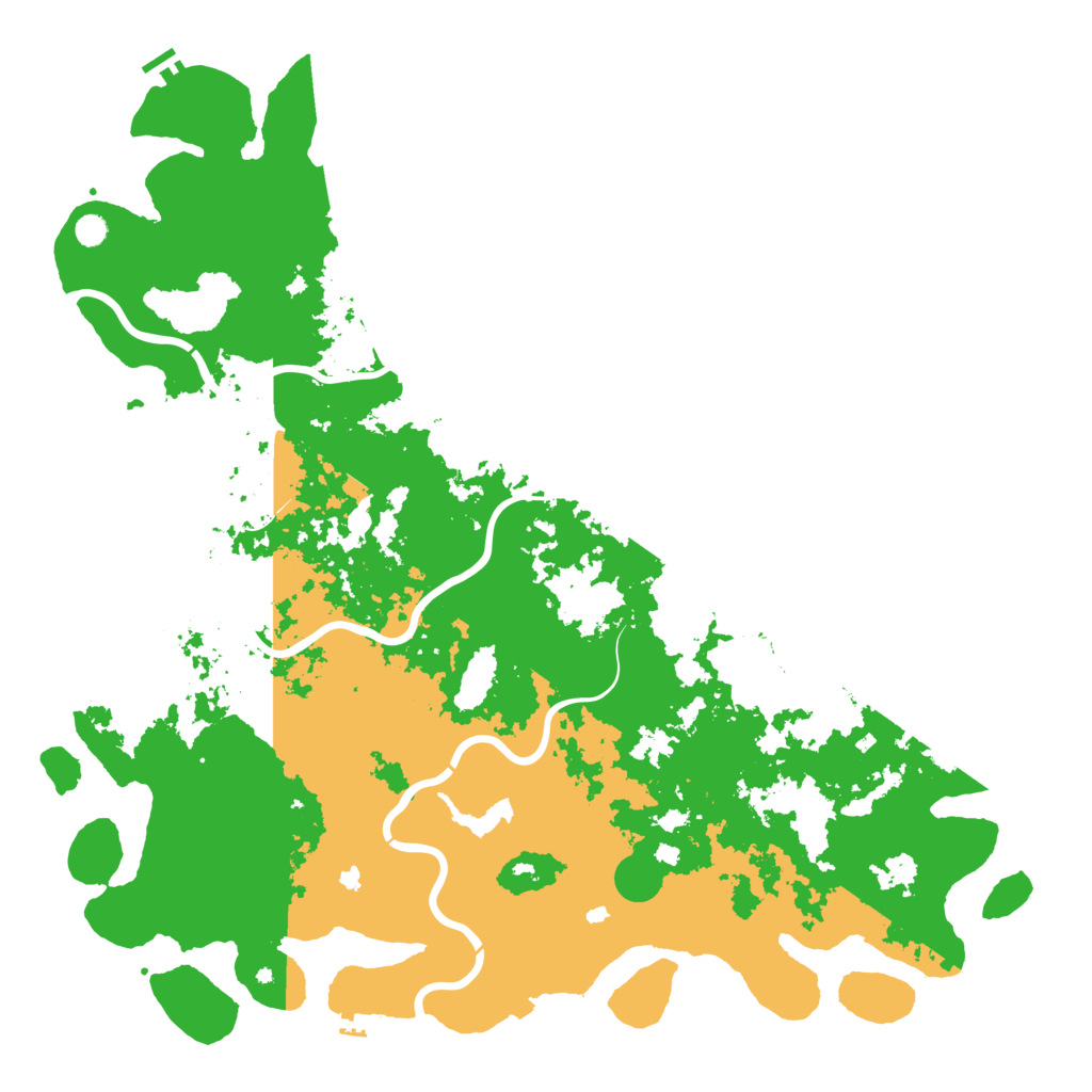 Biome Rust Map: Procedural Map, Size: 6000, Seed: 79764