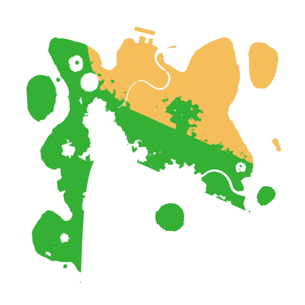 Biome Rust Map: Procedural Map, Size: 3000, Seed: 27363