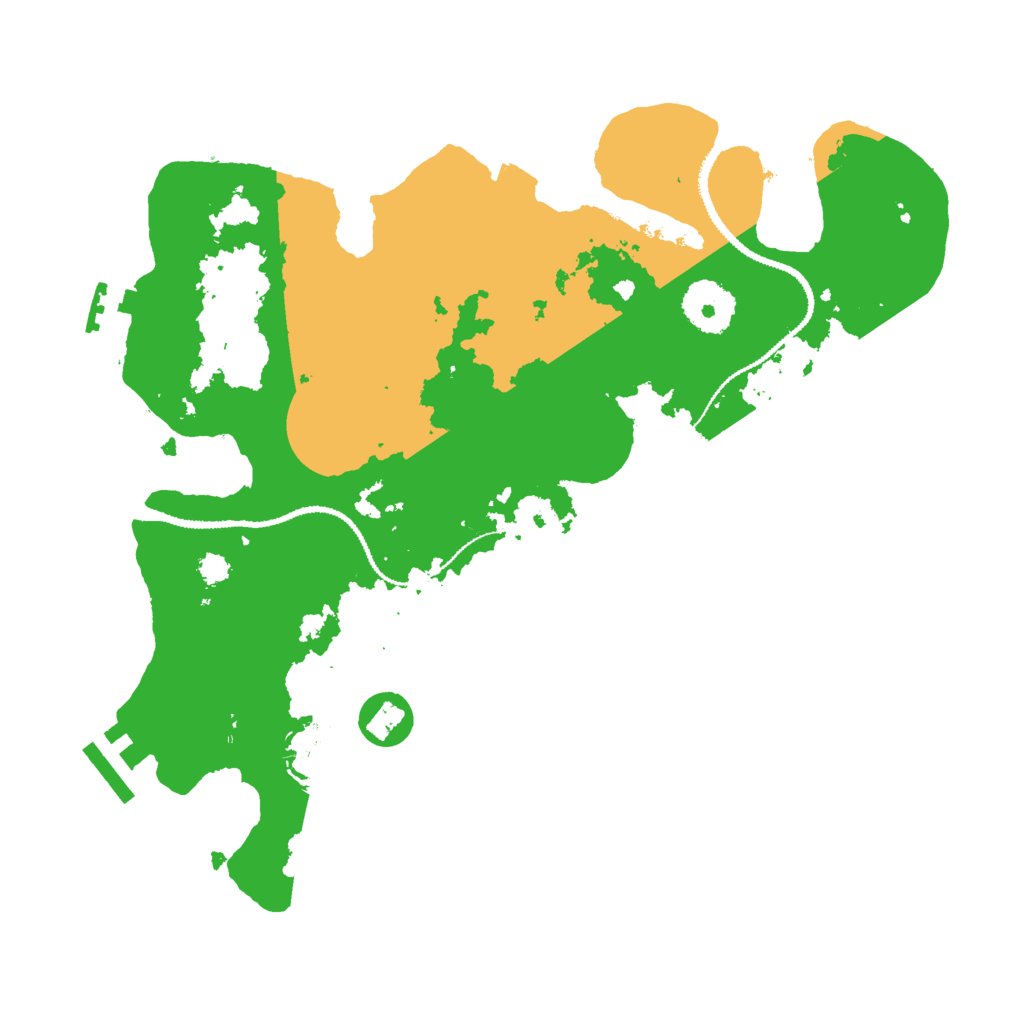 Biome Rust Map: Procedural Map, Size: 3000, Seed: 12820