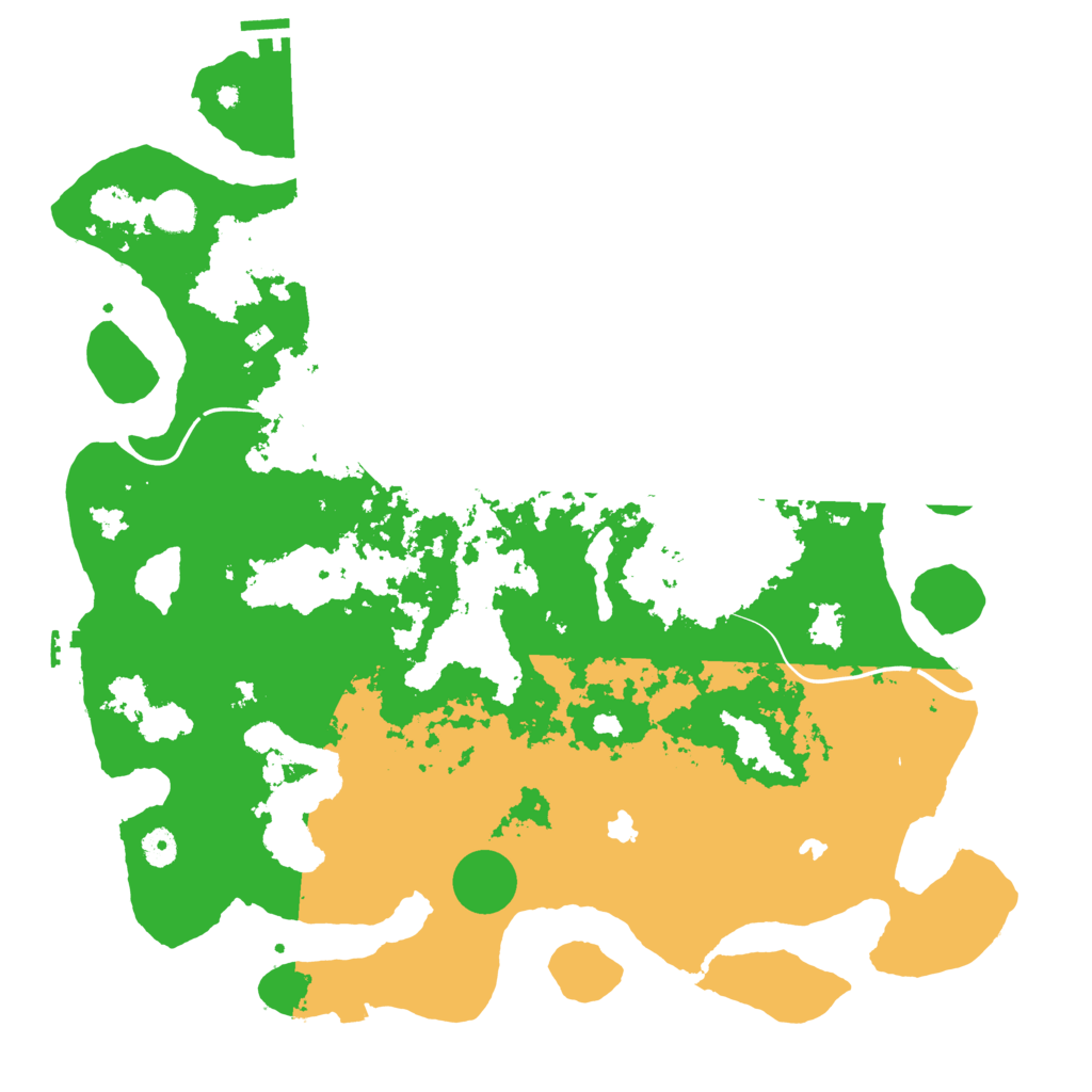 Biome Rust Map: Procedural Map, Size: 4500, Seed: 1666179509