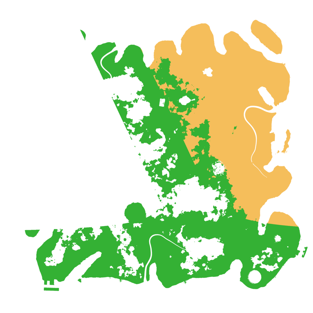 Biome Rust Map: Procedural Map, Size: 4200, Seed: 42500