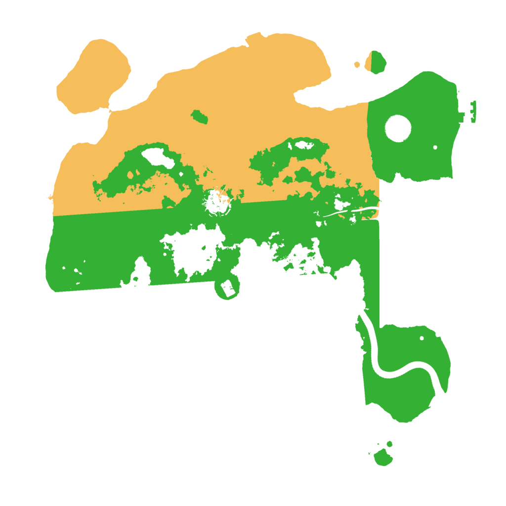 Biome Rust Map: Procedural Map, Size: 3500, Seed: 23451145