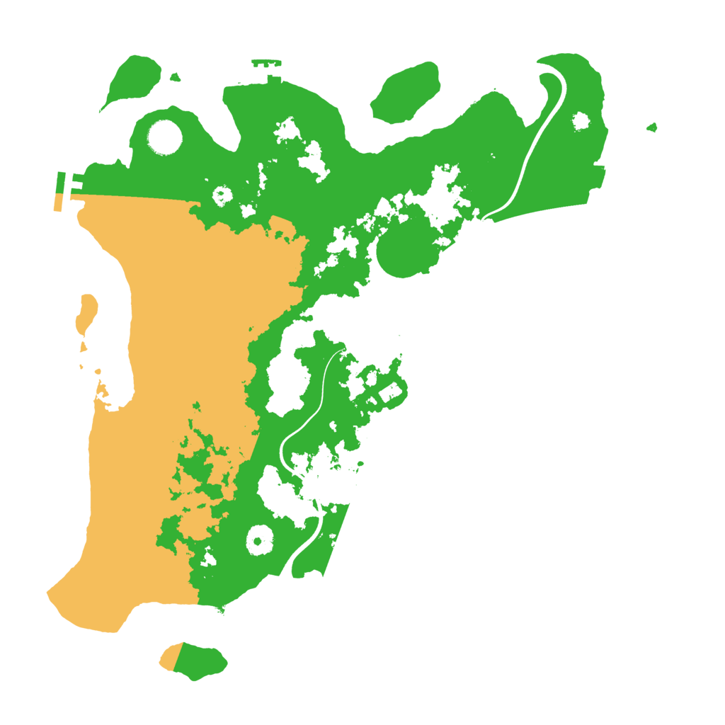 Biome Rust Map: Procedural Map, Size: 3700, Seed: 78825223