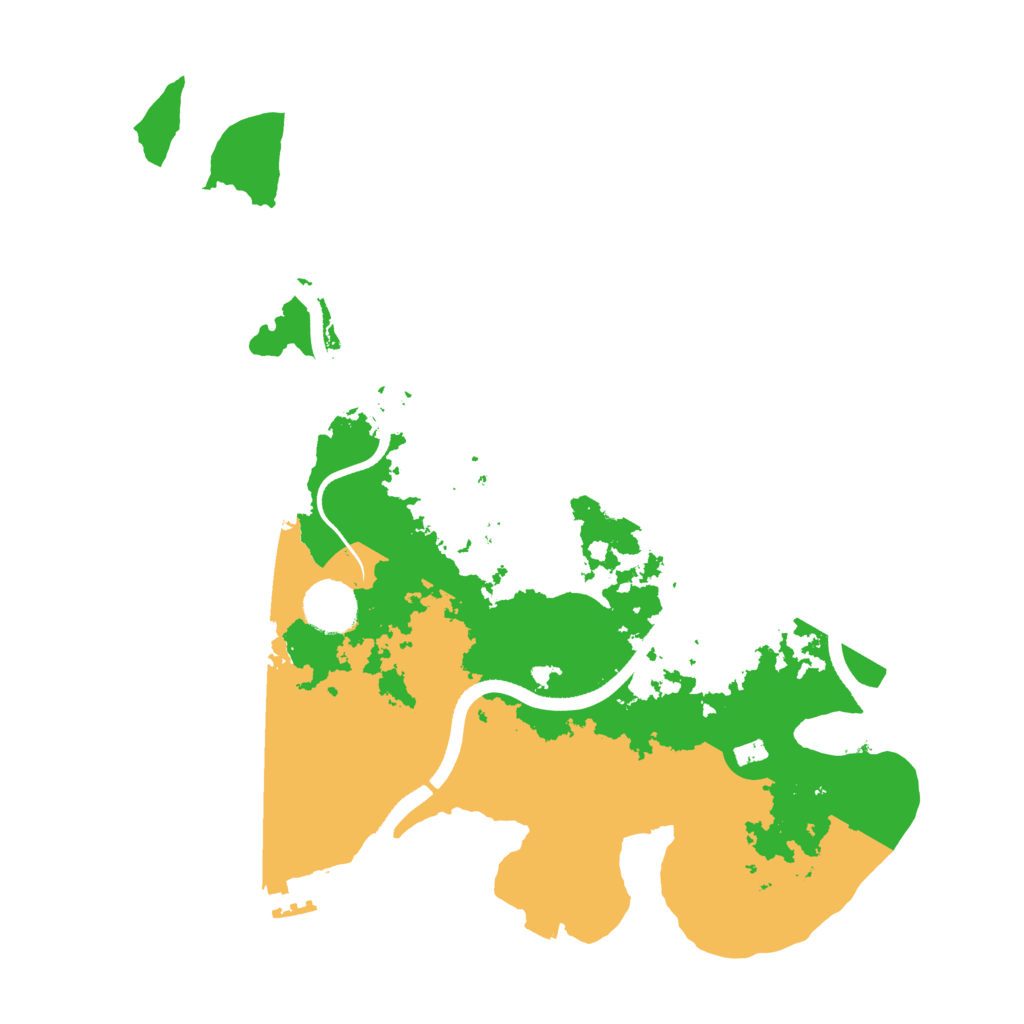 Biome Rust Map: Procedural Map, Size: 3500, Seed: 7473126