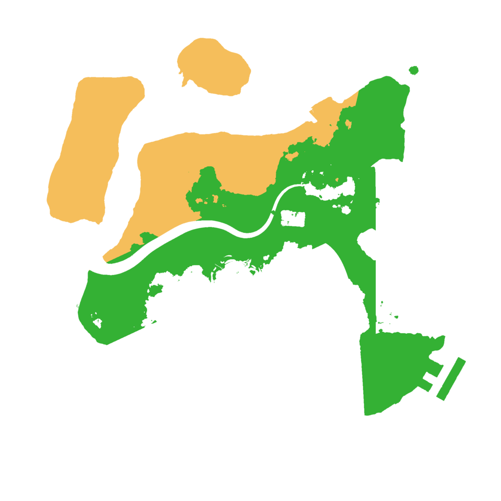 Biome Rust Map: Procedural Map, Size: 2224, Seed: 2224