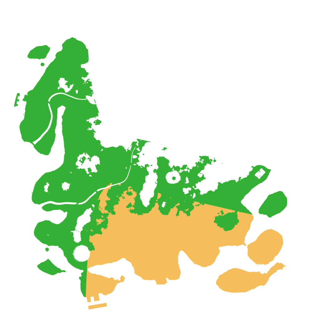 Biome Rust Map: Procedural Map, Size: 3500, Seed: 24970447