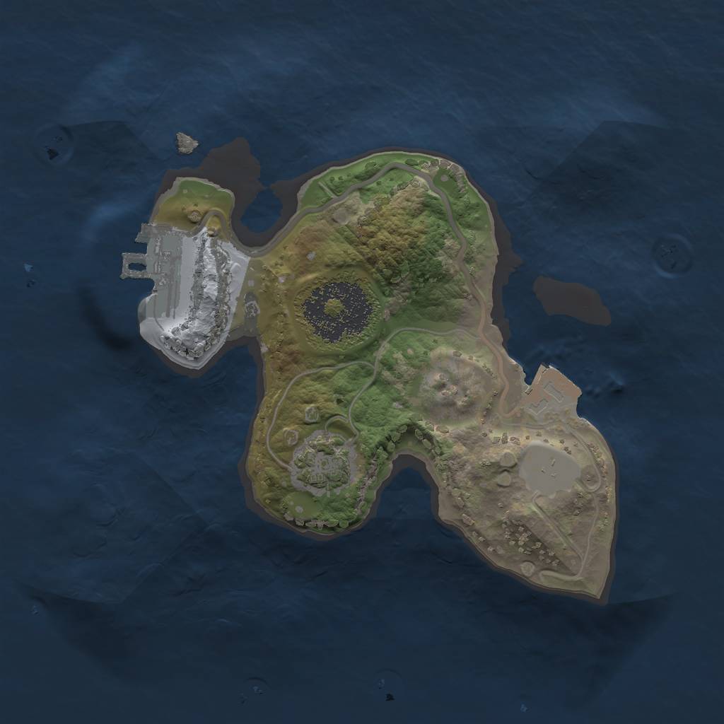 Rust Map: Procedural Map, Size: 1700, Seed: 1961357641, 5 Monuments