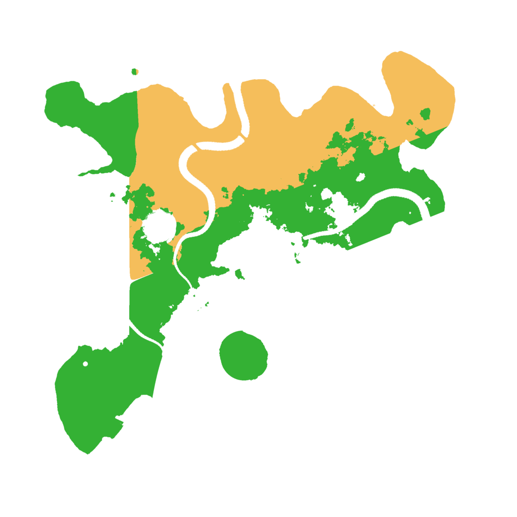 Biome Rust Map: Procedural Map, Size: 3000, Seed: 13042