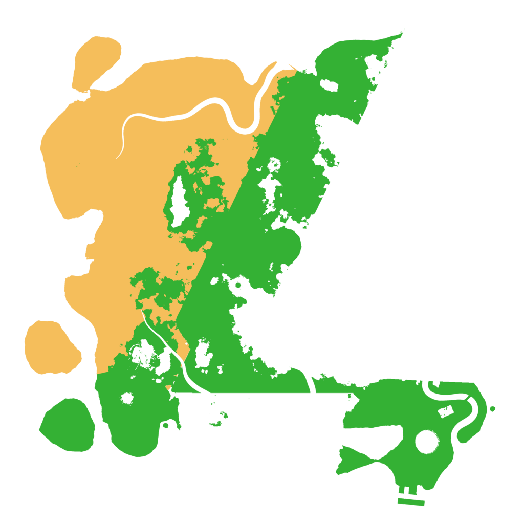 Biome Rust Map: Procedural Map, Size: 3950, Seed: 45004649