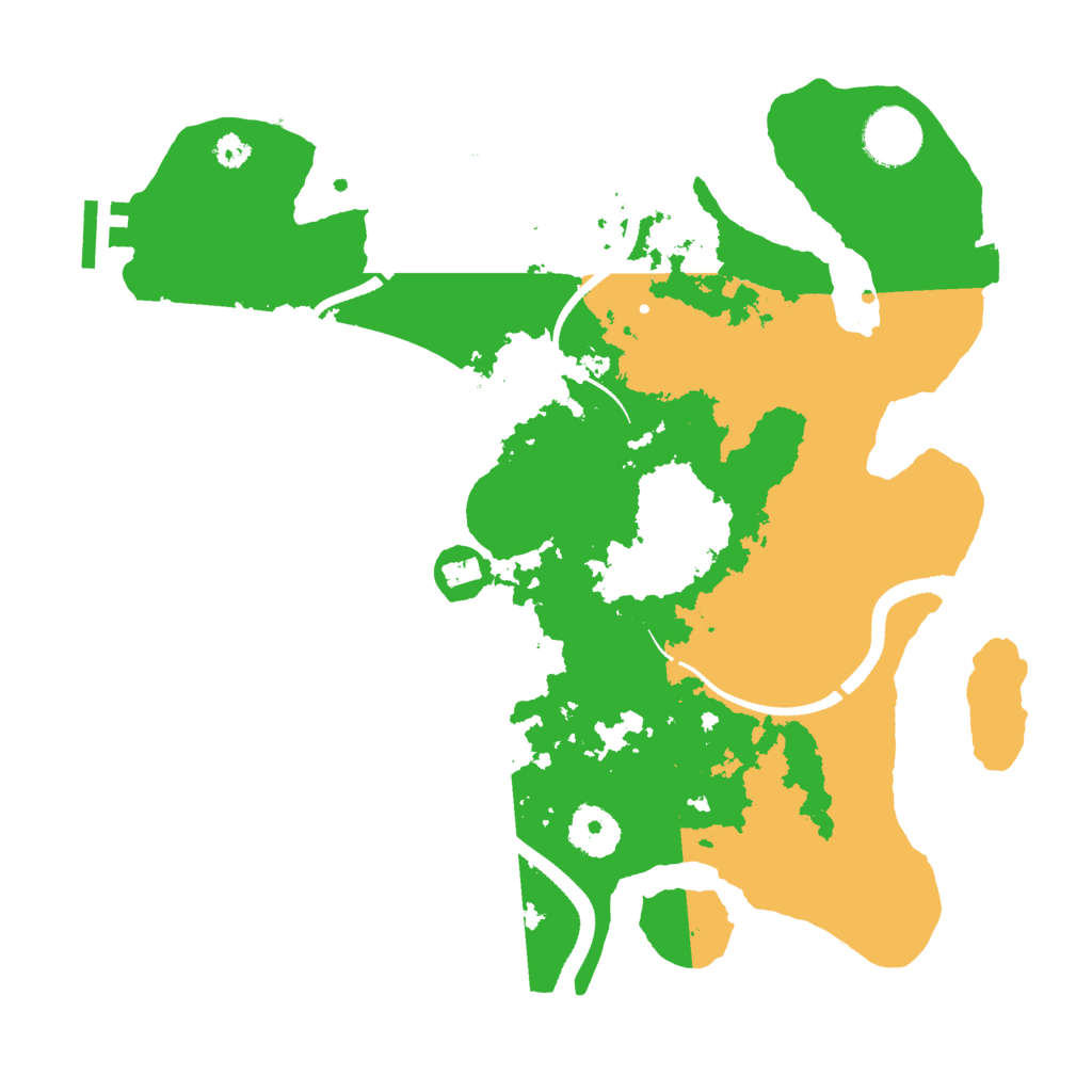 Biome Rust Map: Procedural Map, Size: 3250, Seed: 303210