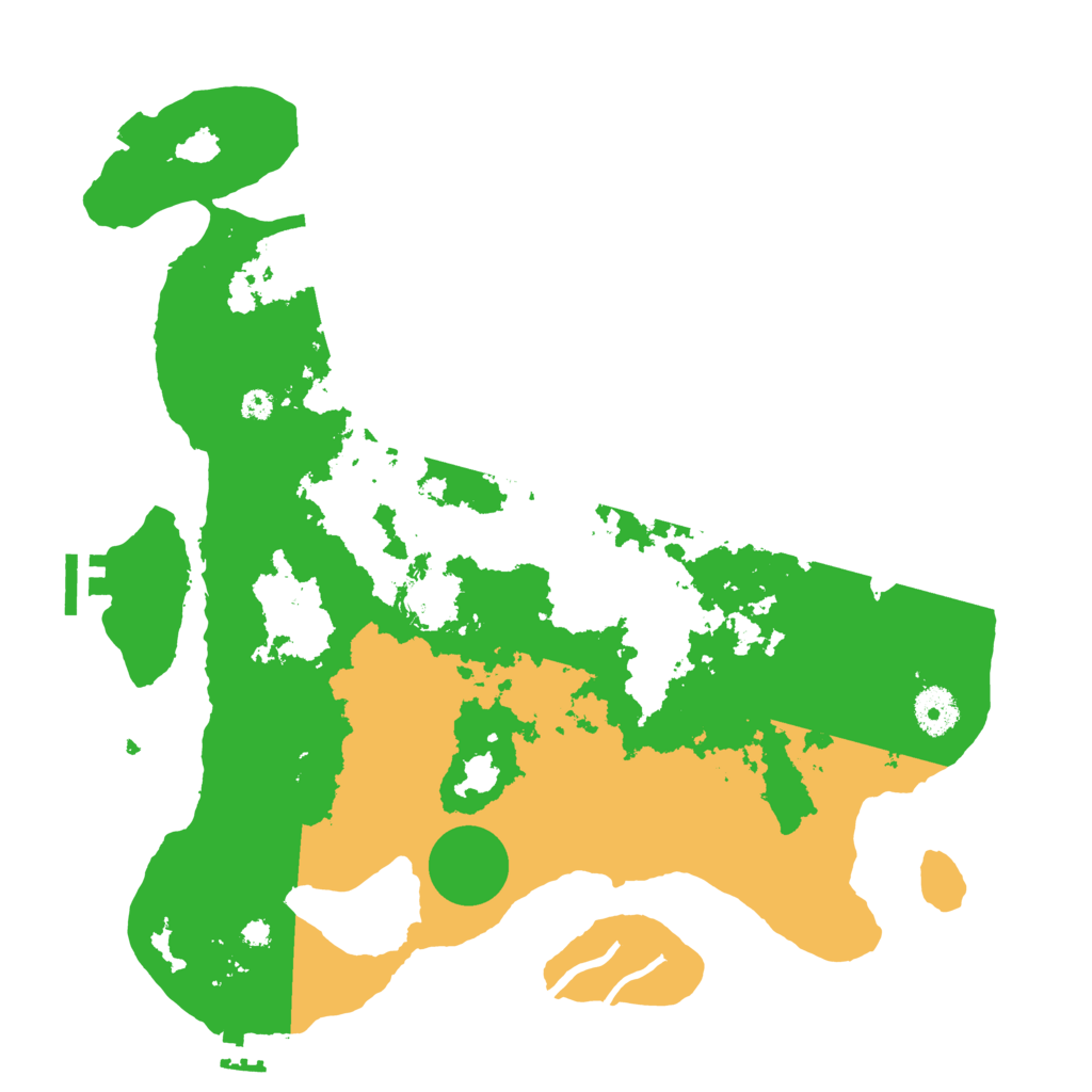 Biome Rust Map: Procedural Map, Size: 3600, Seed: 839630860