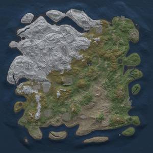 Thumbnail Rust Map: Procedural Map, Size: 4500, Seed: 667206917, 19 Monuments