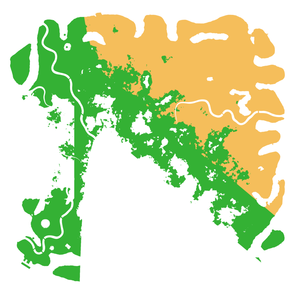 Biome Rust Map: Procedural Map, Size: 6000, Seed: 1356100382