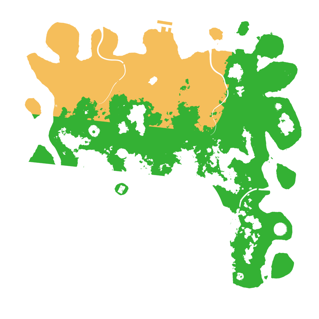 Biome Rust Map: Procedural Map, Size: 4300, Seed: 1006952141
