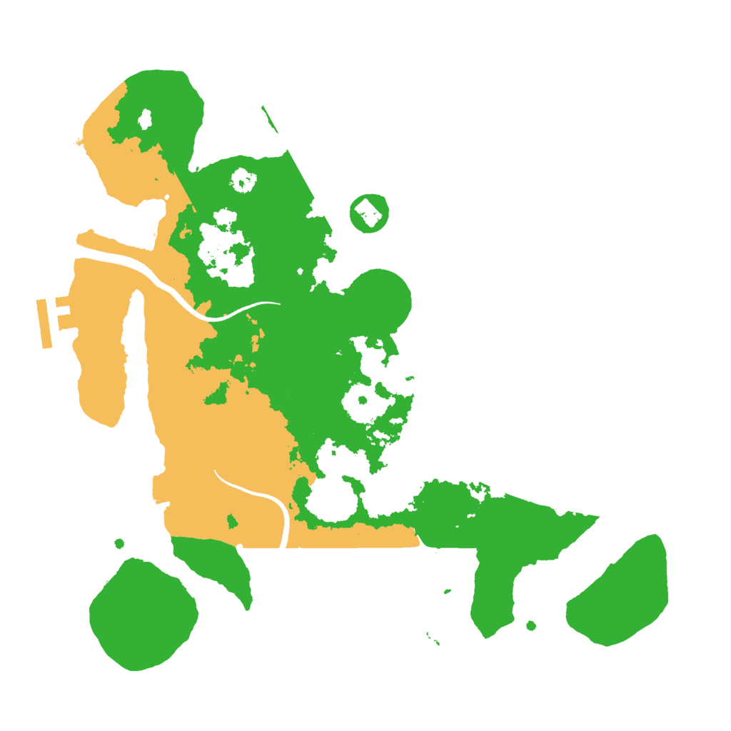 Biome Rust Map: Procedural Map, Size: 3000, Seed: 18688