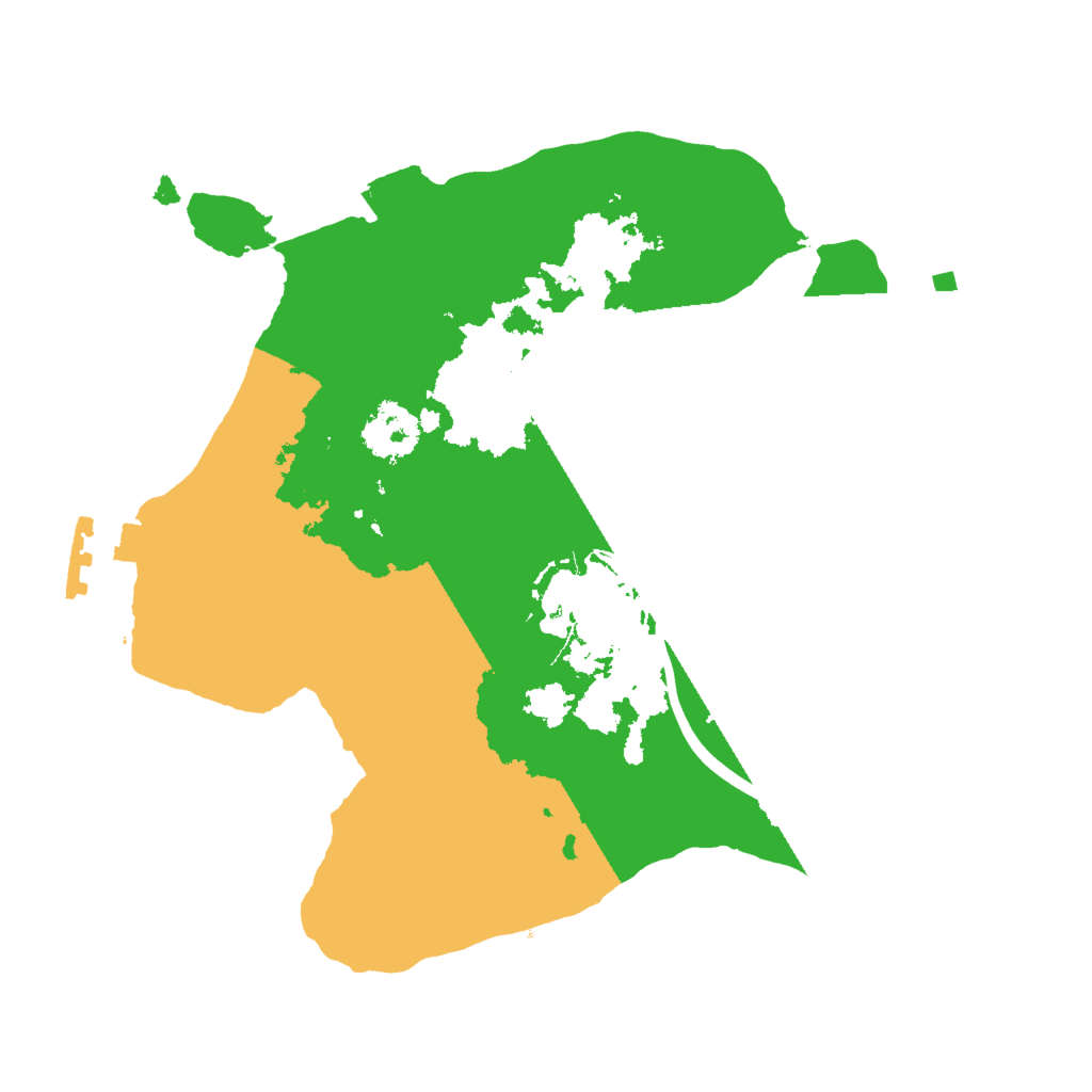 Biome Rust Map: Procedural Map, Size: 2000, Seed: 3456456