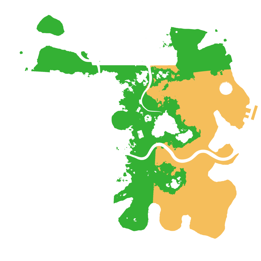 Biome Rust Map: Procedural Map, Size: 3600, Seed: 1696420642