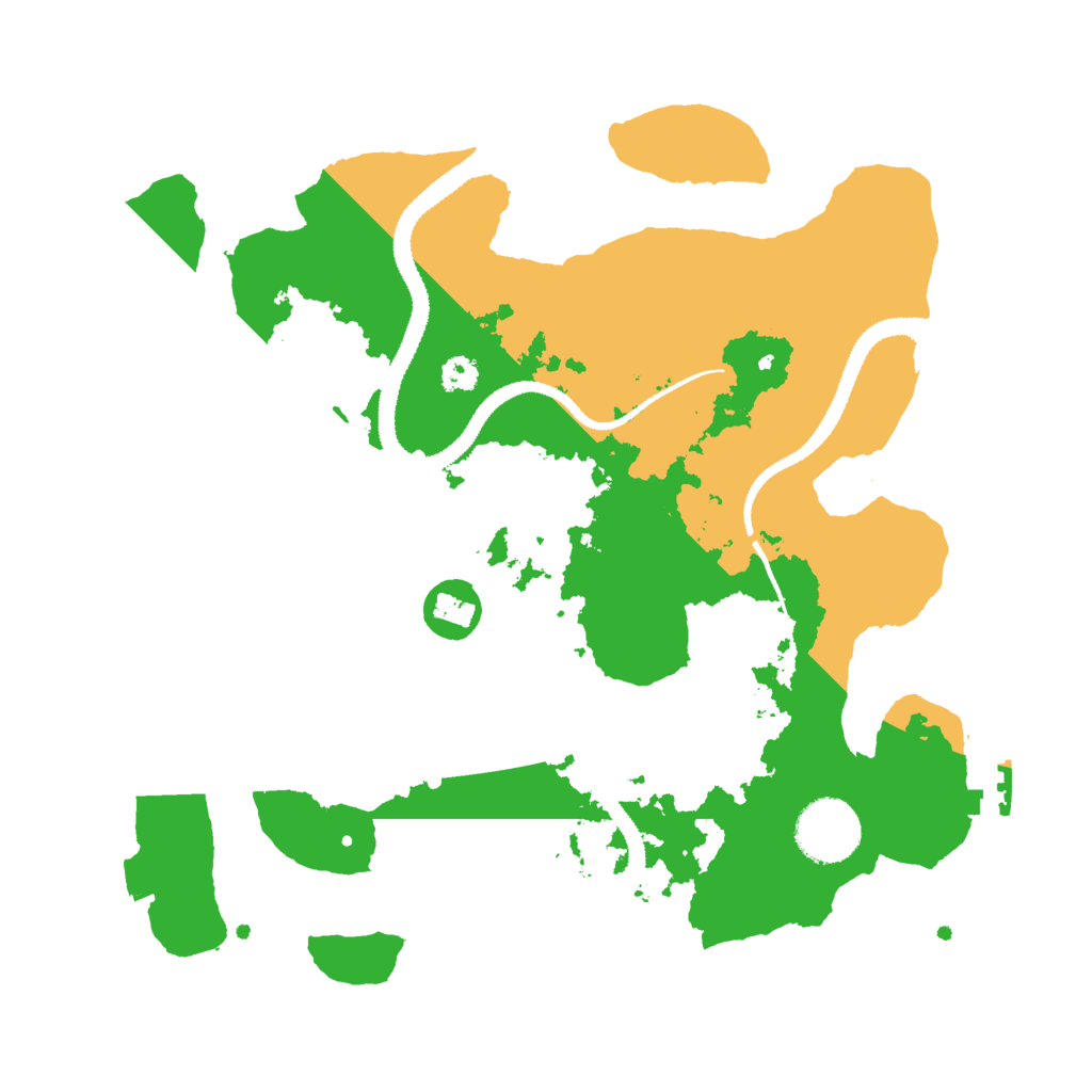 Biome Rust Map: Procedural Map, Size: 3000, Seed: 18099