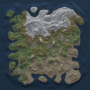 Thumbnail Rust Map: Procedural Map, Size: 4000, Seed: 777555111, 17 Monuments