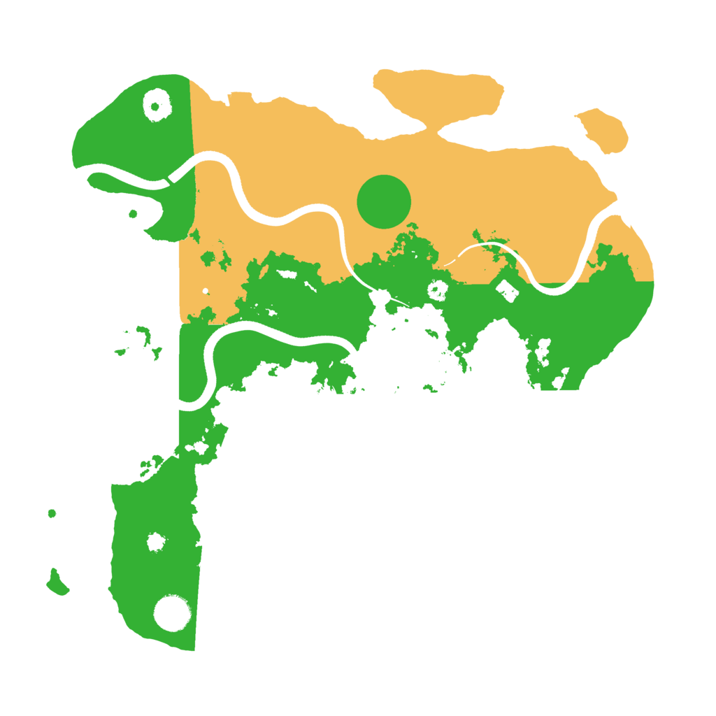 Biome Rust Map: Procedural Map, Size: 3500, Seed: 957053892