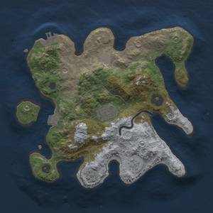 Thumbnail Rust Map: Procedural Map, Size: 2500, Seed: 414397674, 8 Monuments