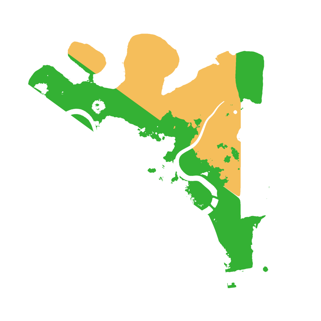 Biome Rust Map: Procedural Map, Size: 2500, Seed: 1826515545