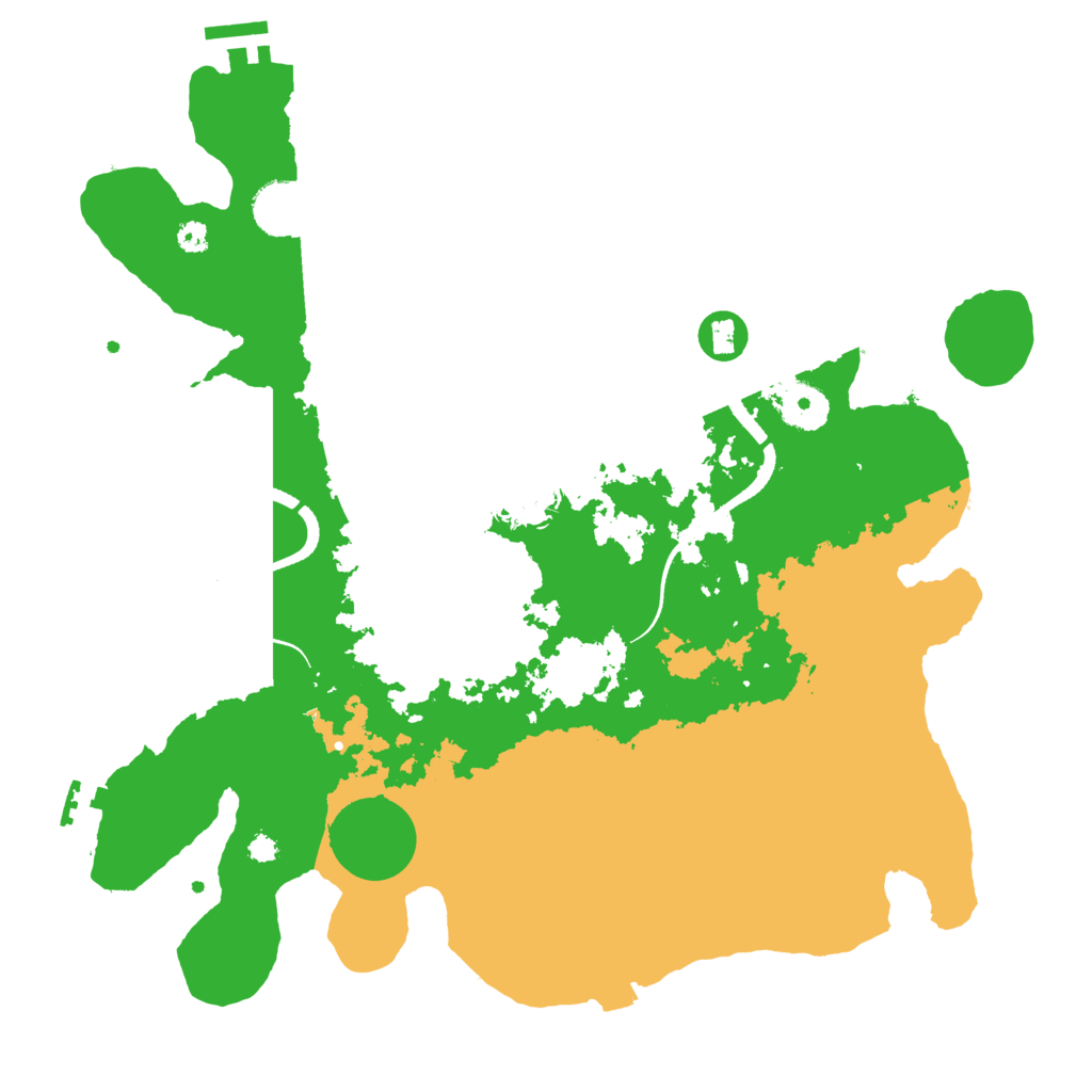 Biome Rust Map: Procedural Map, Size: 3500, Seed: 645290788