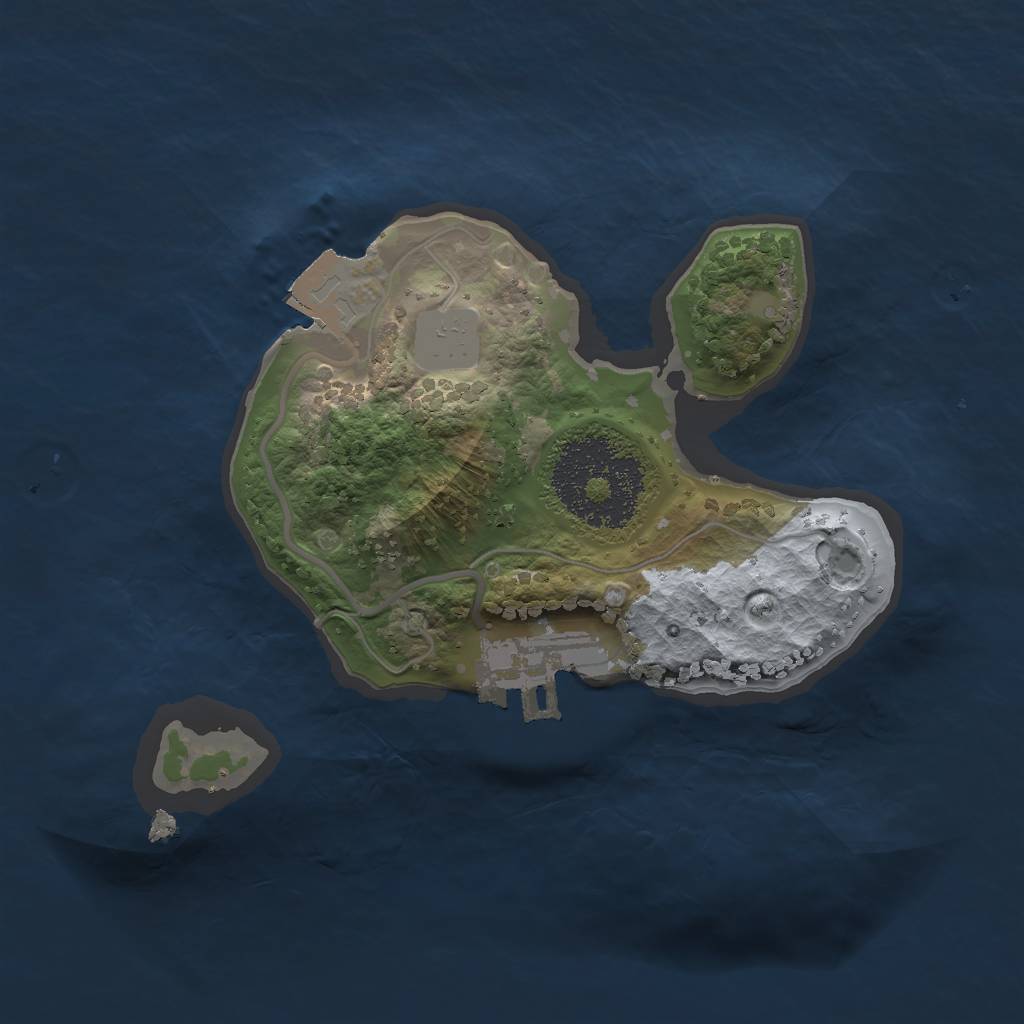 Rust Map: Procedural Map, Size: 1700, Seed: 111, 4 Monuments