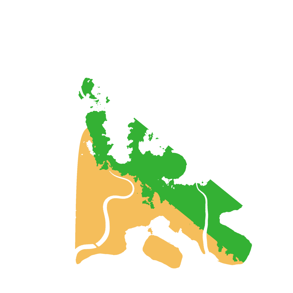 Biome Rust Map: Procedural Map, Size: 3000, Seed: 535463