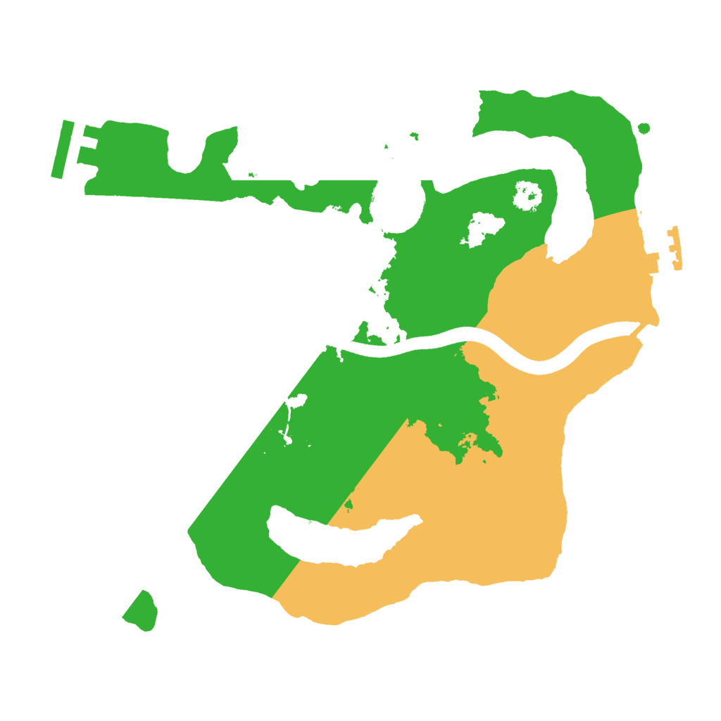 Biome Rust Map: Procedural Map, Size: 2500, Seed: 553168381