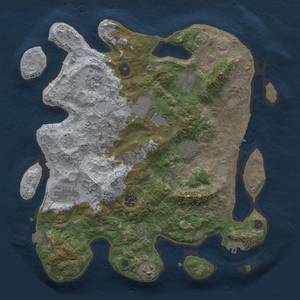 Thumbnail Rust Map: Procedural Map, Size: 3650, Seed: 1805938553, 16 Monuments