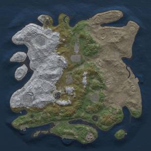 Thumbnail Rust Map: Procedural Map, Size: 3850, Seed: 35612702, 18 Monuments