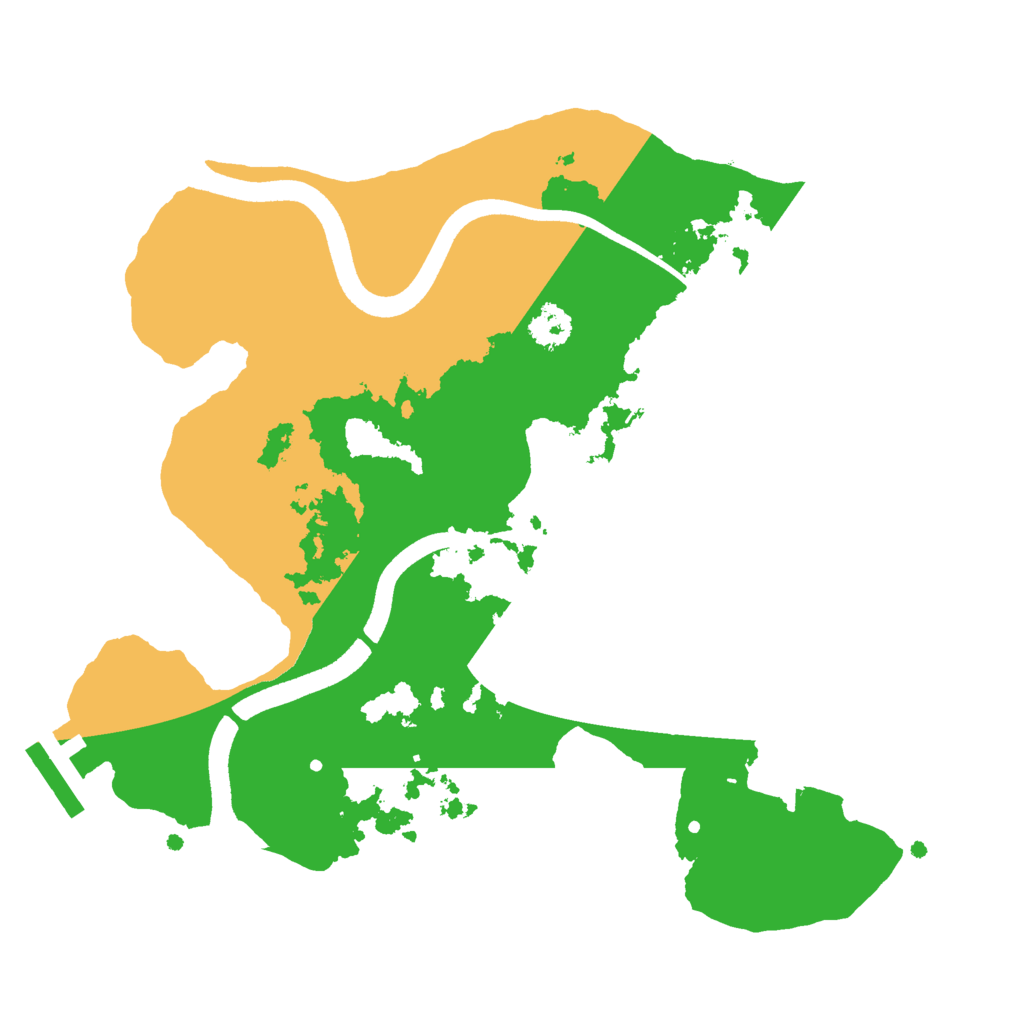 Biome Rust Map: Procedural Map, Size: 2500, Seed: 1590841624