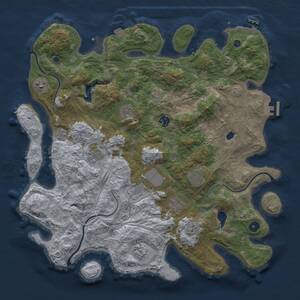 Thumbnail Rust Map: Procedural Map, Size: 4250, Seed: 170326710, 15 Monuments