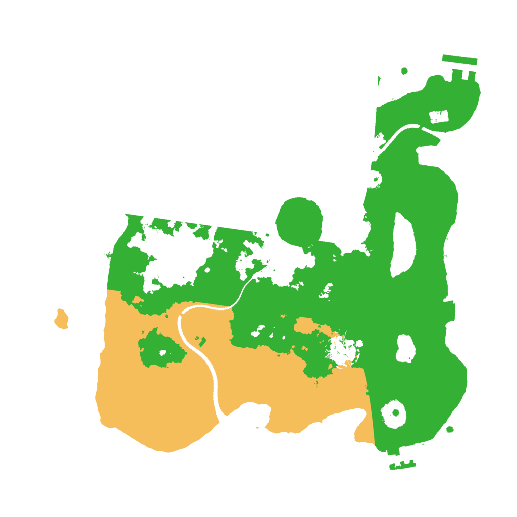 Biome Rust Map: Procedural Map, Size: 3000, Seed: 11418