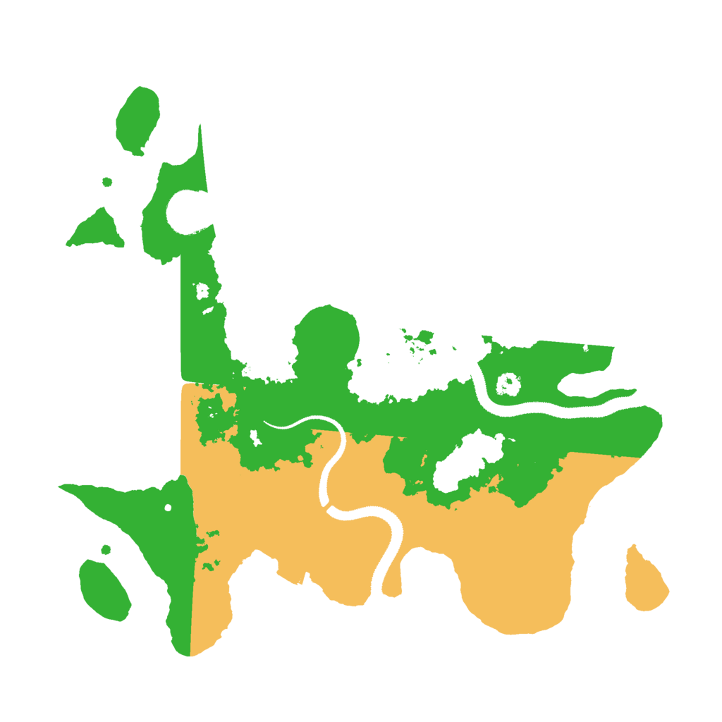 Biome Rust Map: Procedural Map, Size: 3000, Seed: 49846