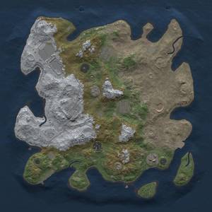 Thumbnail Rust Map: Procedural Map, Size: 3500, Seed: 156440619, 15 Monuments