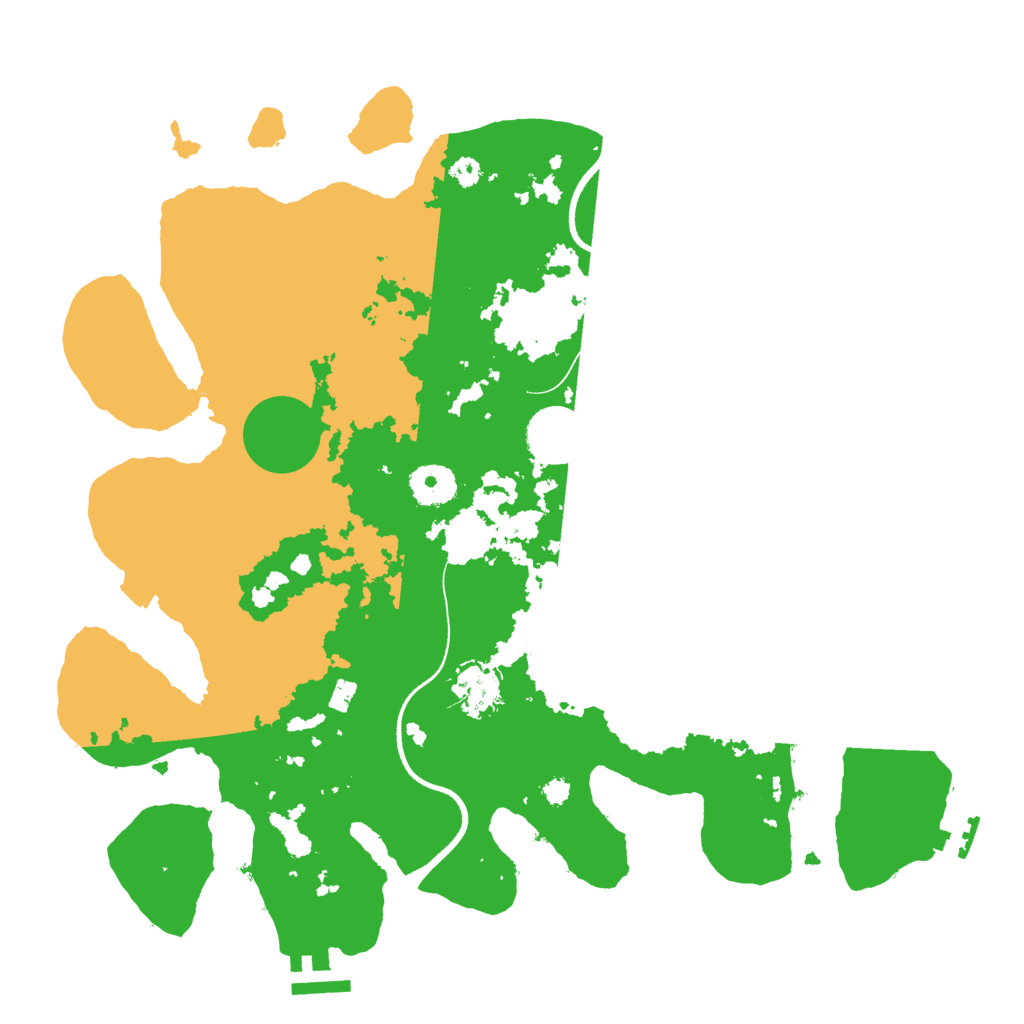 Biome Rust Map: Procedural Map, Size: 3500, Seed: 31577