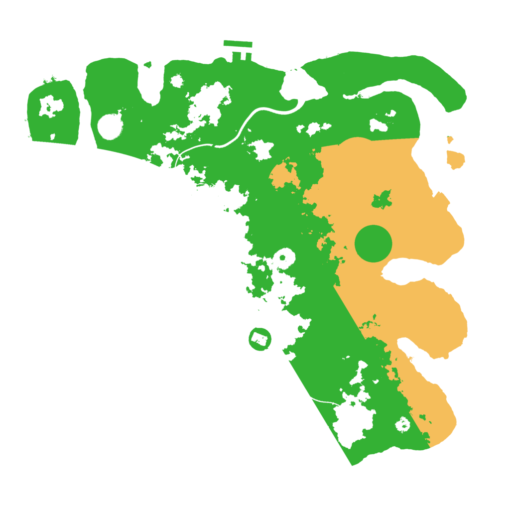 Biome Rust Map: Procedural Map, Size: 3600, Seed: 407