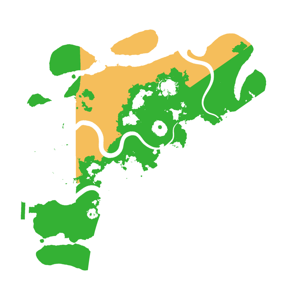 Biome Rust Map: Procedural Map, Size: 3000, Seed: 29705