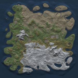 Thumbnail Rust Map: Procedural Map, Size: 5000, Seed: 988532270, 19 Monuments