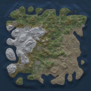 Thumbnail Rust Map: Procedural Map, Size: 4300, Seed: 1227962971, 18 Monuments