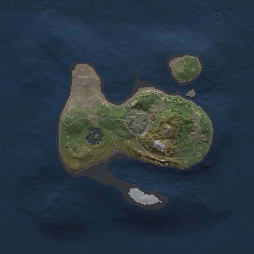 Rust Map: Procedural Map, Size: 1500, Seed: 1083451962, 4 Monuments