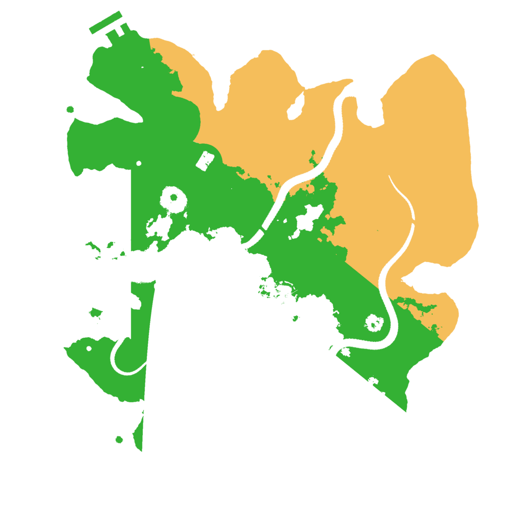 Biome Rust Map: Procedural Map, Size: 3000, Seed: 16135123