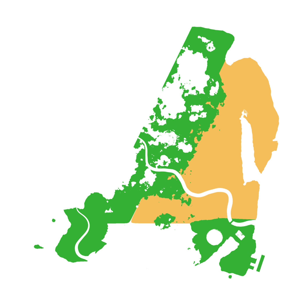 Biome Rust Map: Procedural Map, Size: 3500, Seed: 77483297