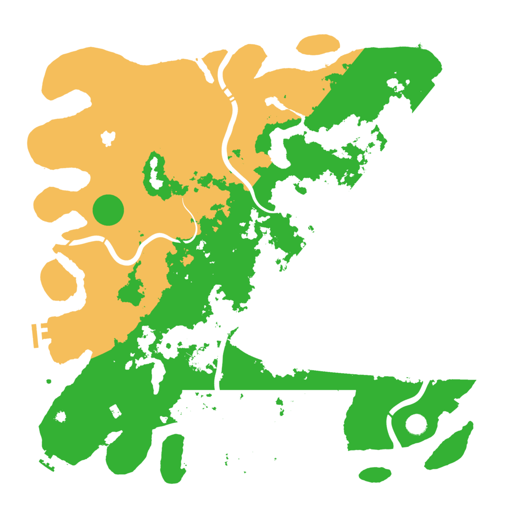 Biome Rust Map: Procedural Map, Size: 4400, Seed: 1202076796