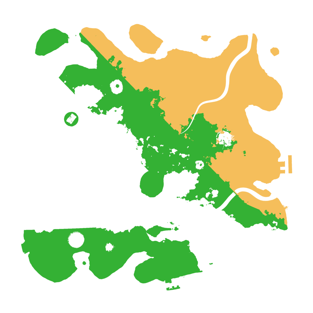 Biome Rust Map: Procedural Map, Size: 3500, Seed: 136963136