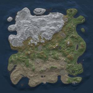 Thumbnail Rust Map: Procedural Map, Size: 4250, Seed: 194887211, 19 Monuments